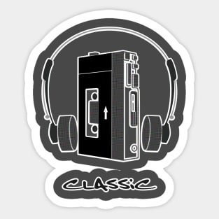 Classic Cassette Player | Sony Walkman Sticker